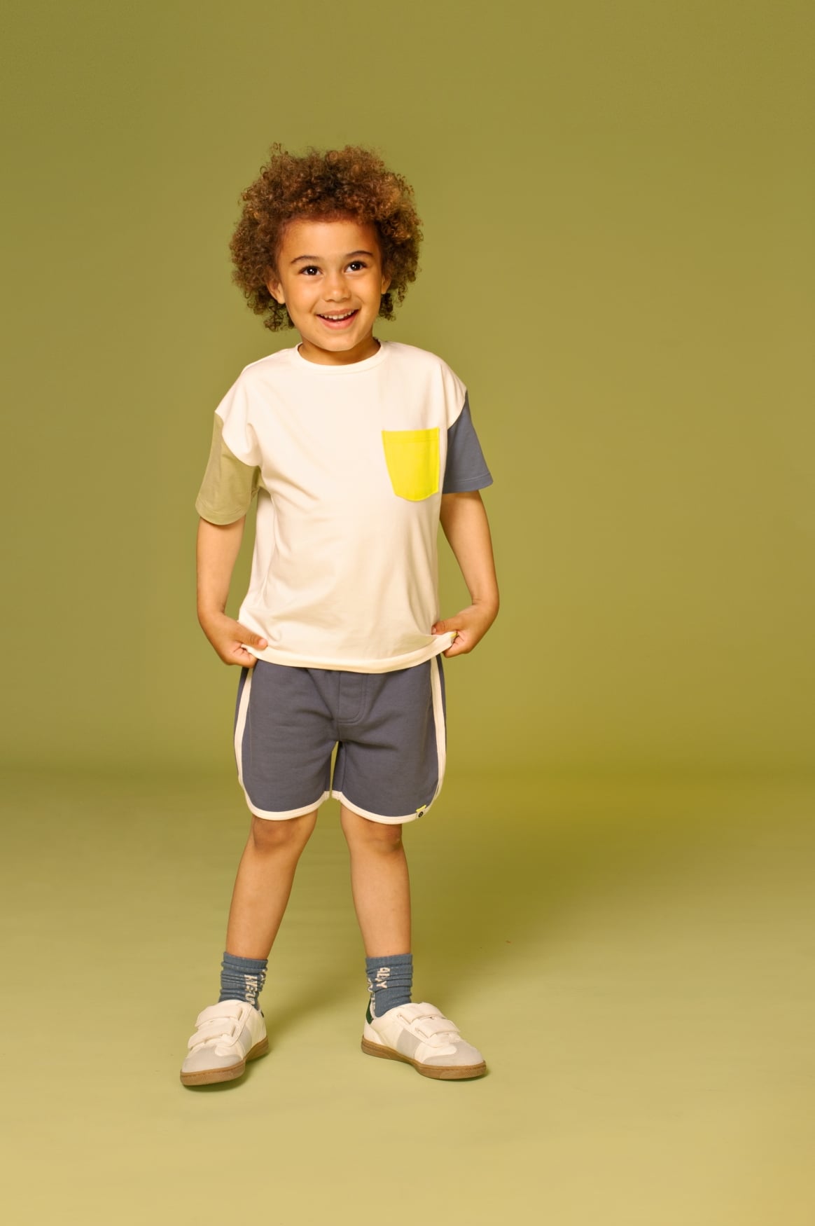 t shirt manches courtes garçon écru