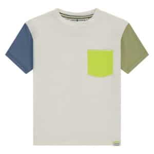 t shirt manches courtes garçon écru