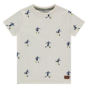 t shirt manches courtes garçon écru