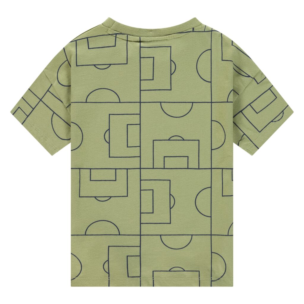 t shirt manches courtes garçon vert