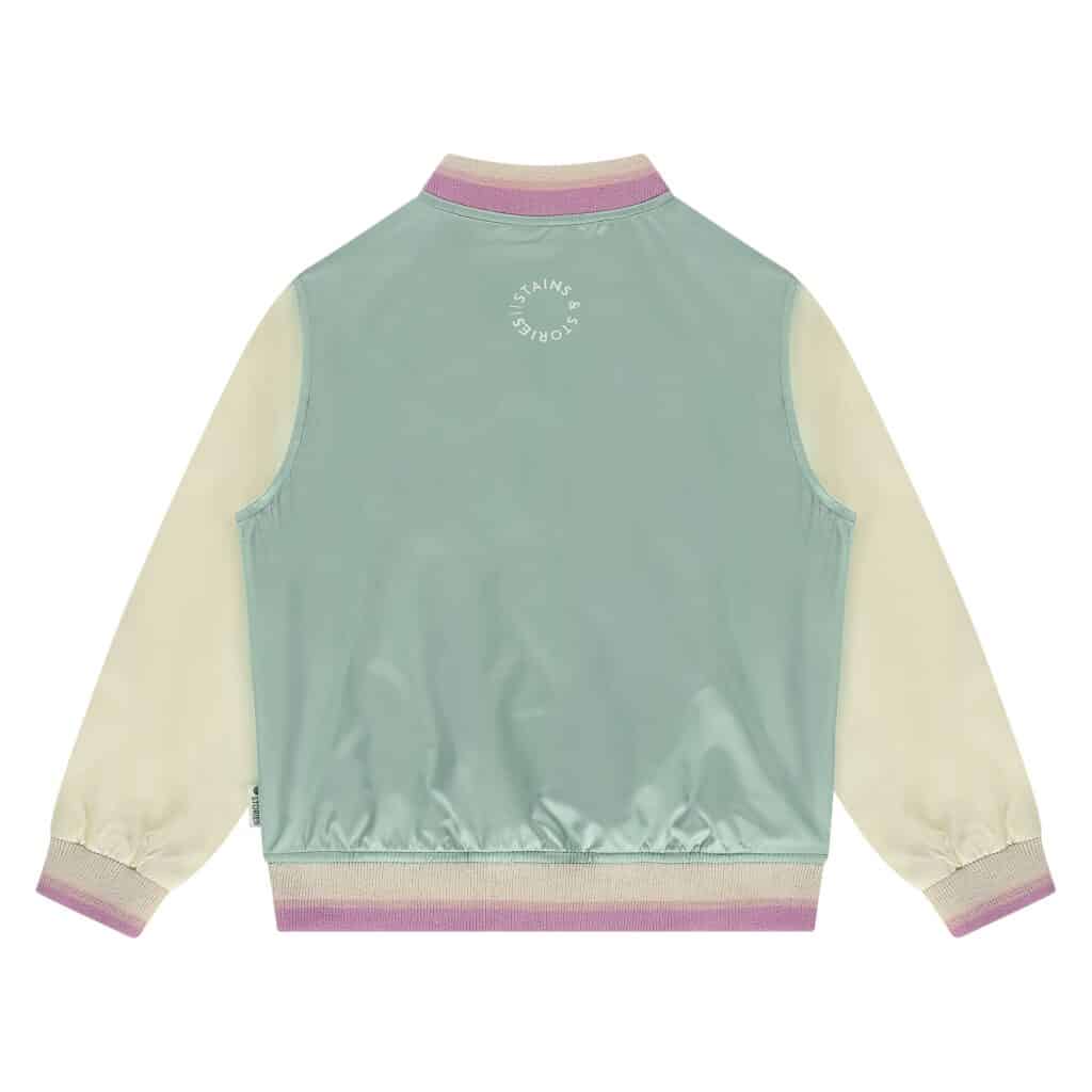 gilet fille vert menthe