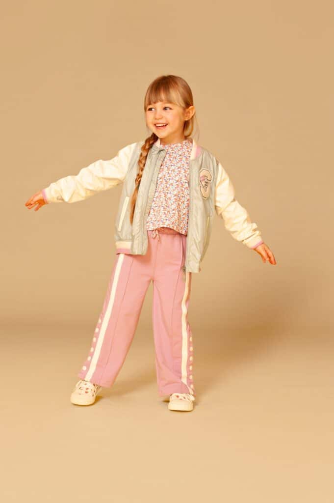 gilet fille vert menthe