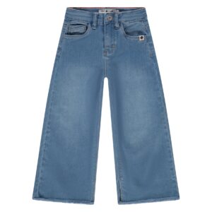 jean coupe large fille bleu moyen