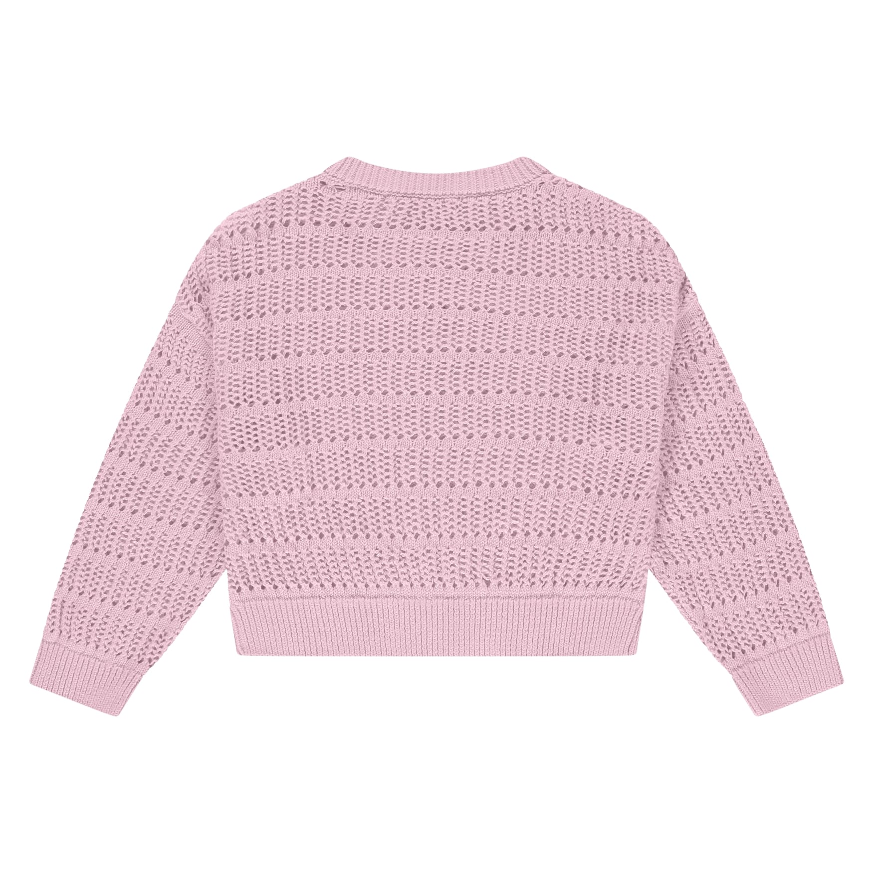 pull fille rose poudré