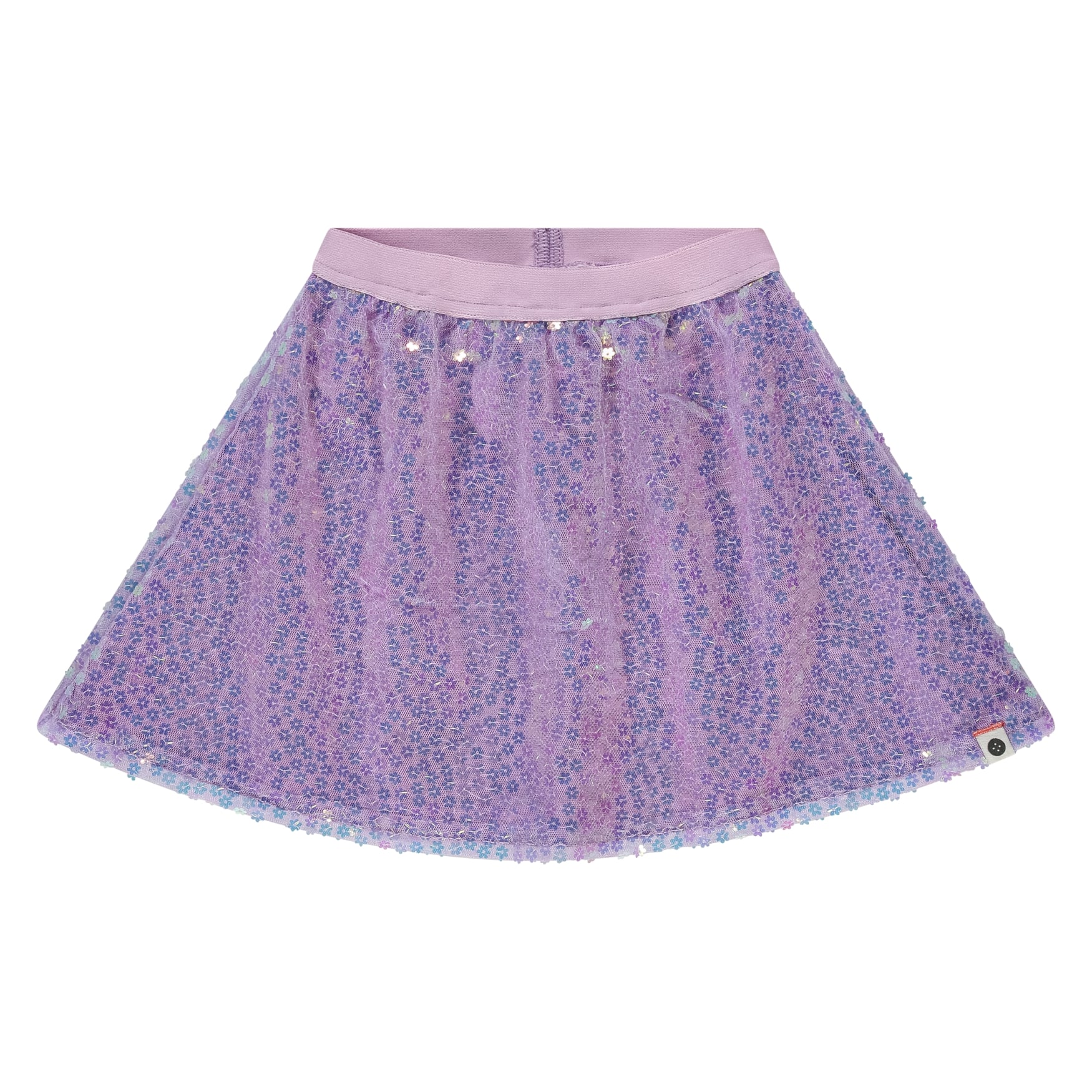 jupe à sequins fille lilas