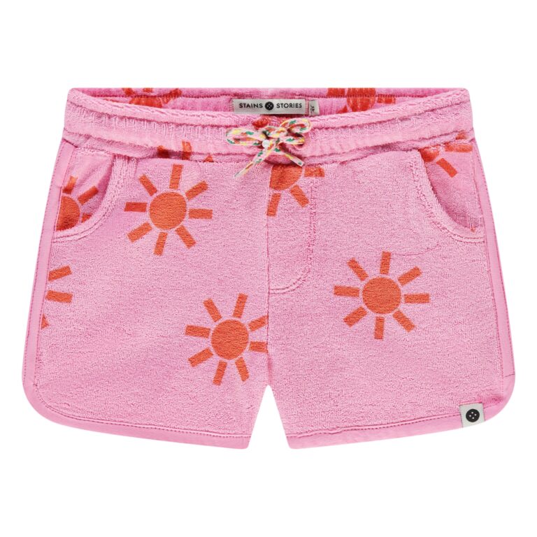 short fille rose fluo