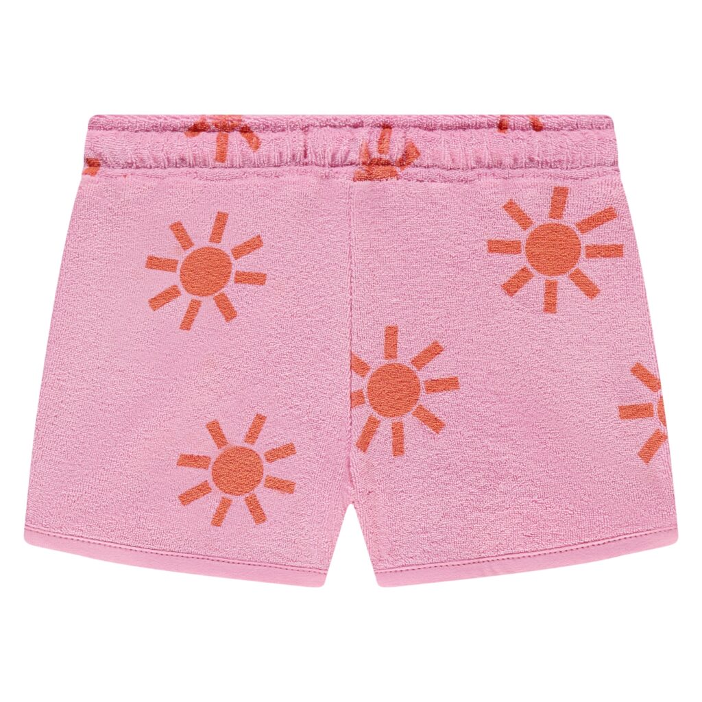 short fille rose fluo