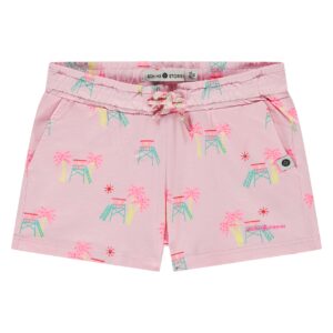 short fille rose poudré