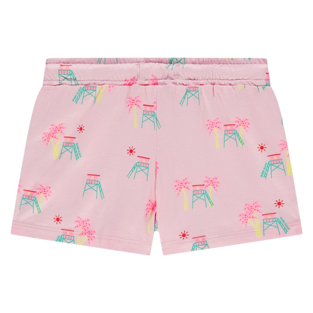 short fille rose poudré