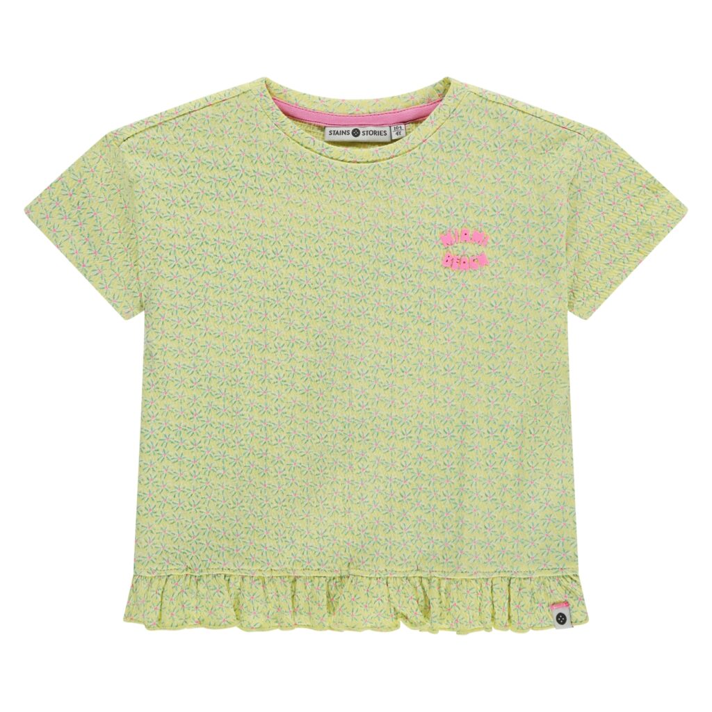 t shirt fille vanille
