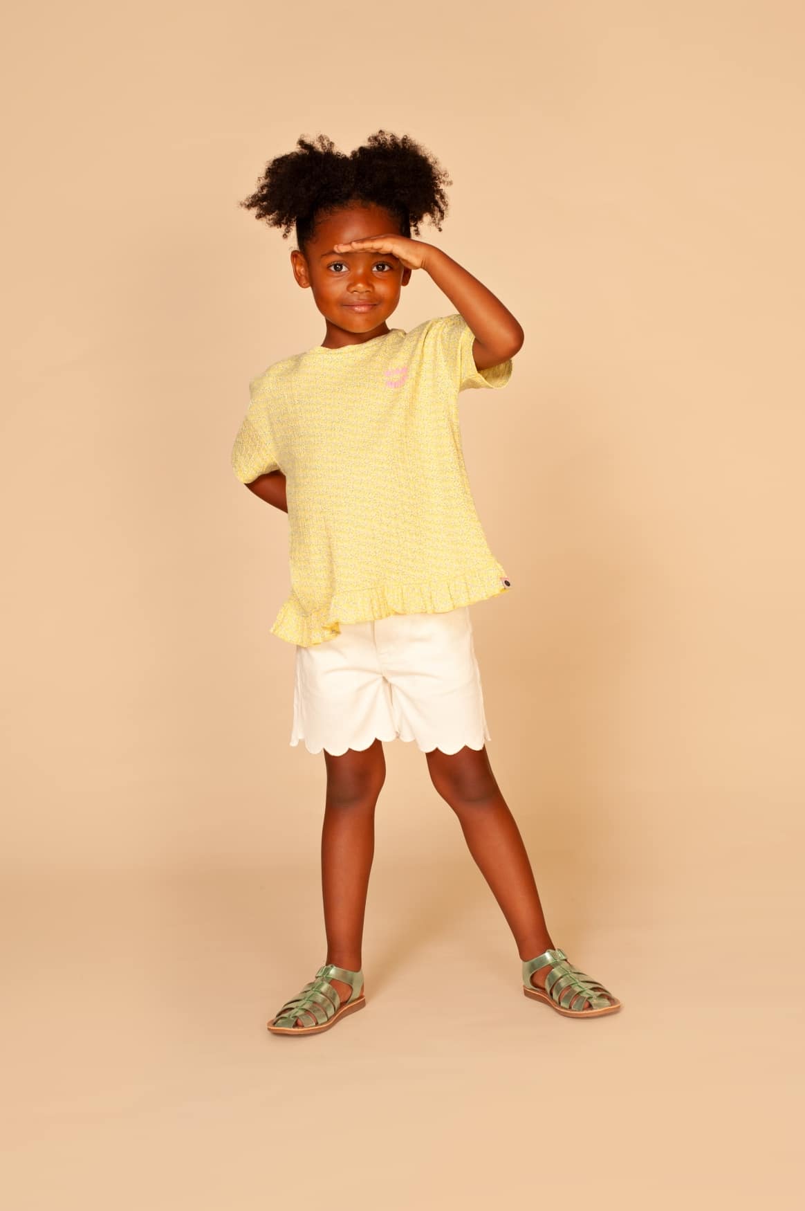 t shirt fille vanille