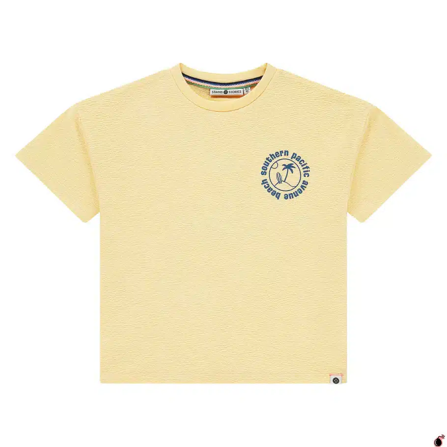 t shirt garçon jaune
