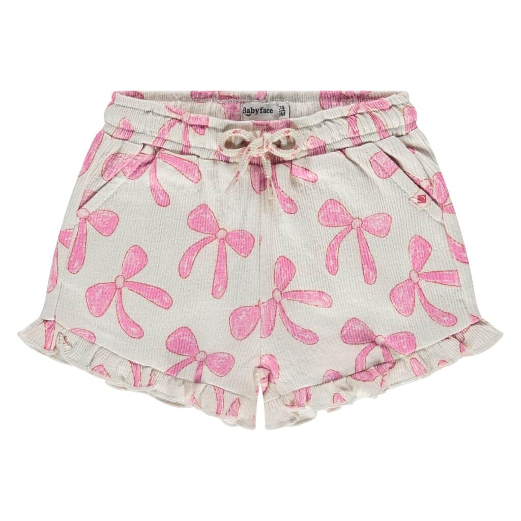 short bébé fille noeuds