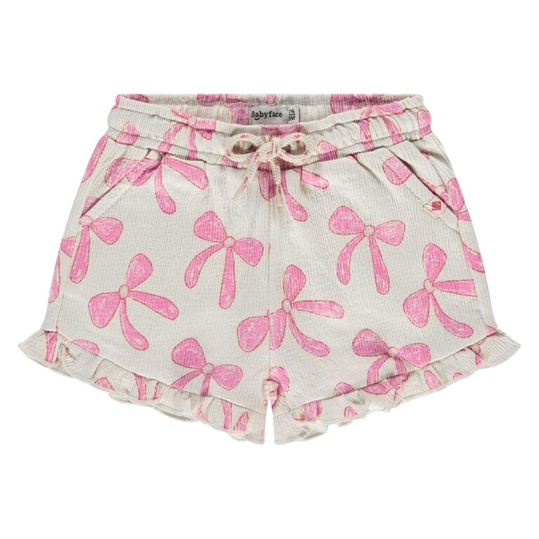 short bébé fille noeuds