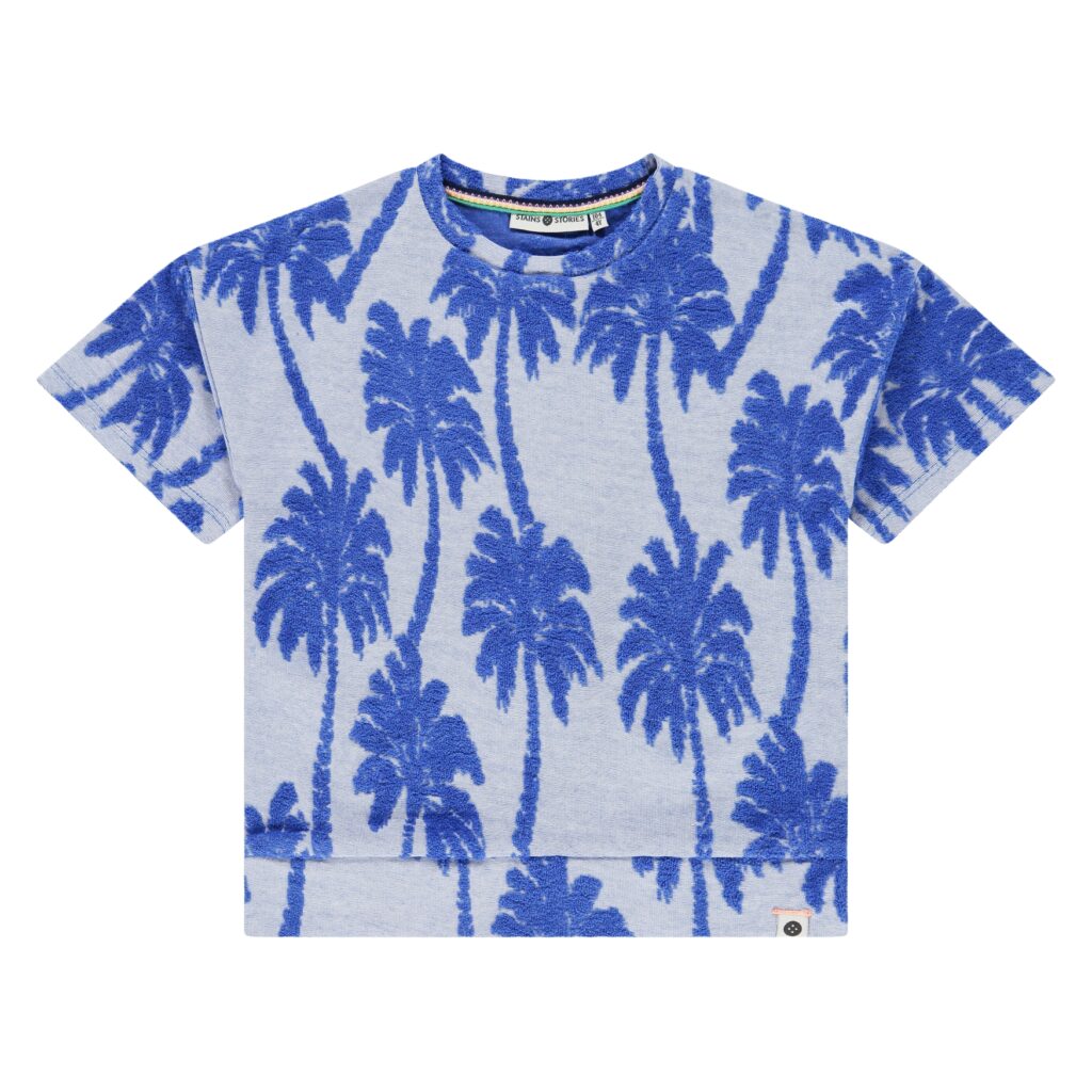 t shirt manches courtes coupe large garçon vert (copie)