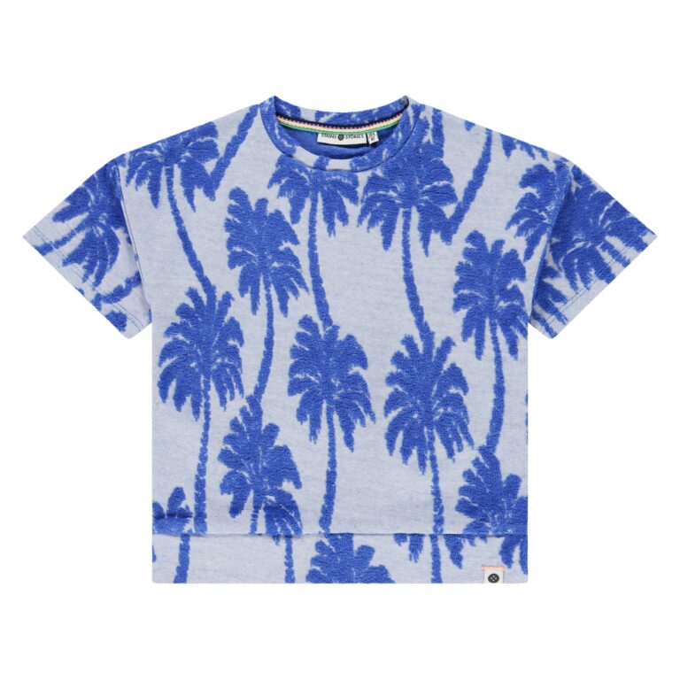 t shirt manches courtes coupe large garçon vert (copie)