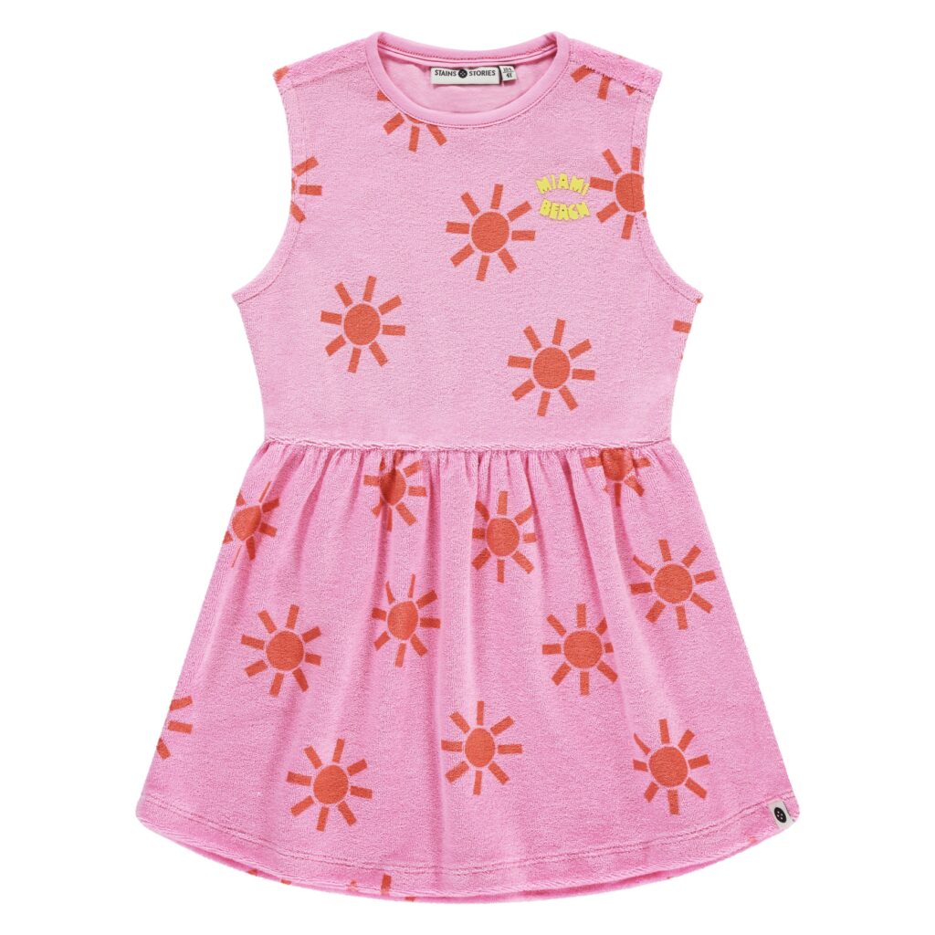 robe manches courtes fille rose poudré (copie)