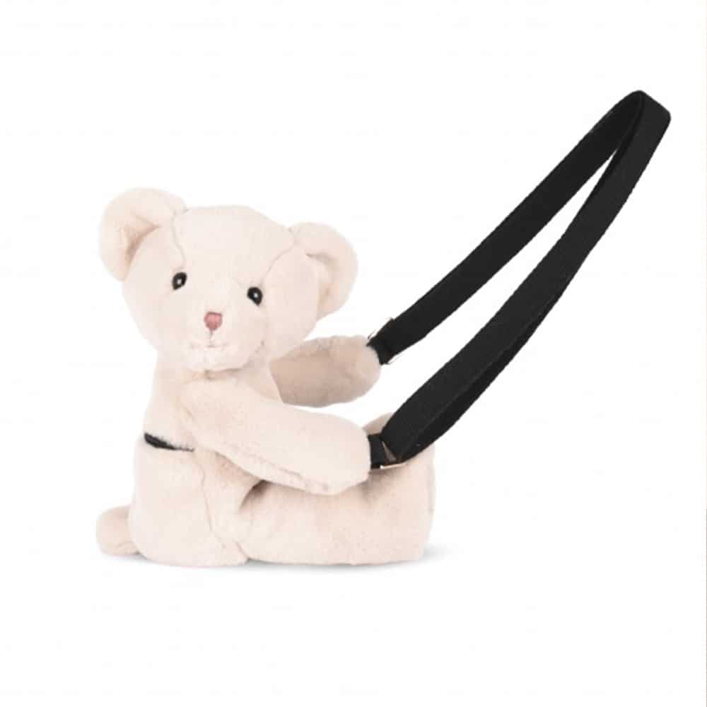 histoire d'ours sac bandouliere ours en peluche ivoire