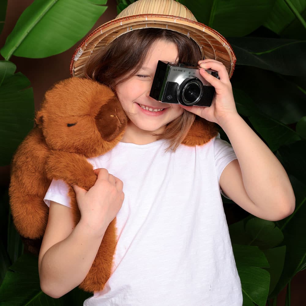 peluche lestée capybara 50 cm podcoll