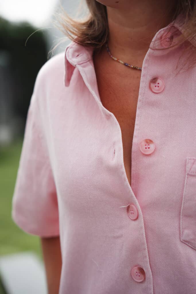 t shirt rose "homard "