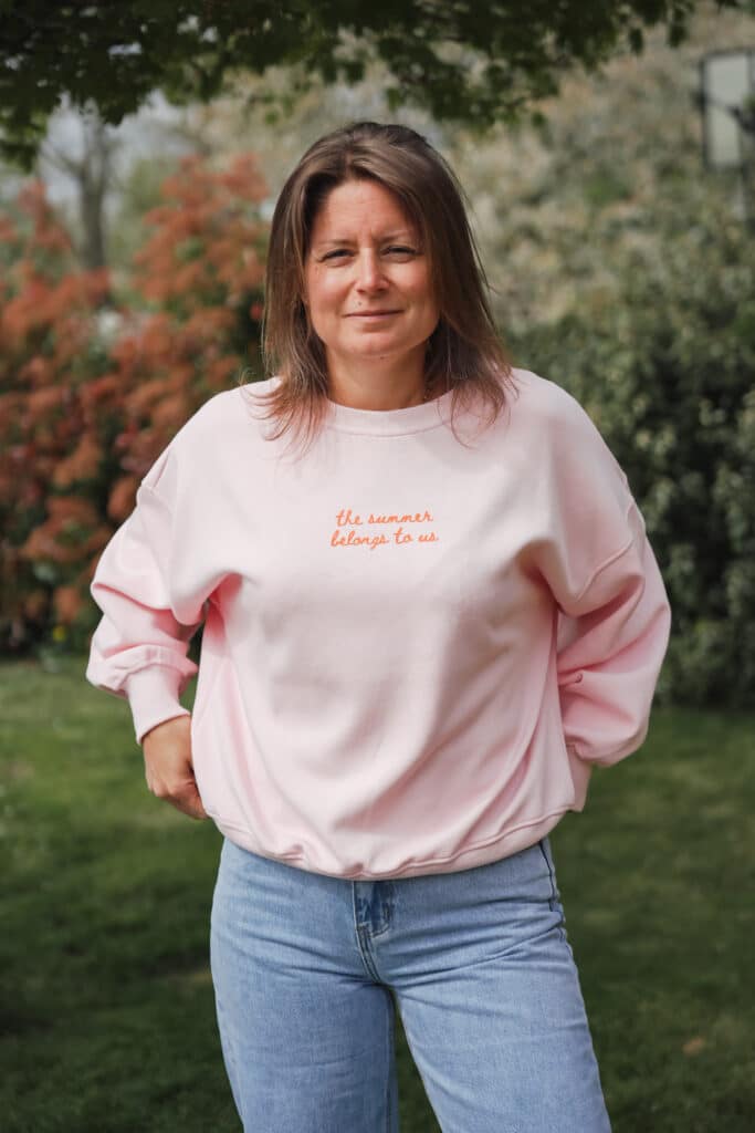 t shirt rose "homard "