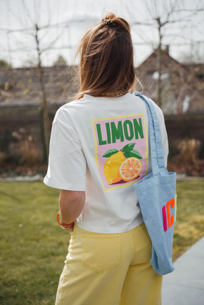 t shirt " lemon"