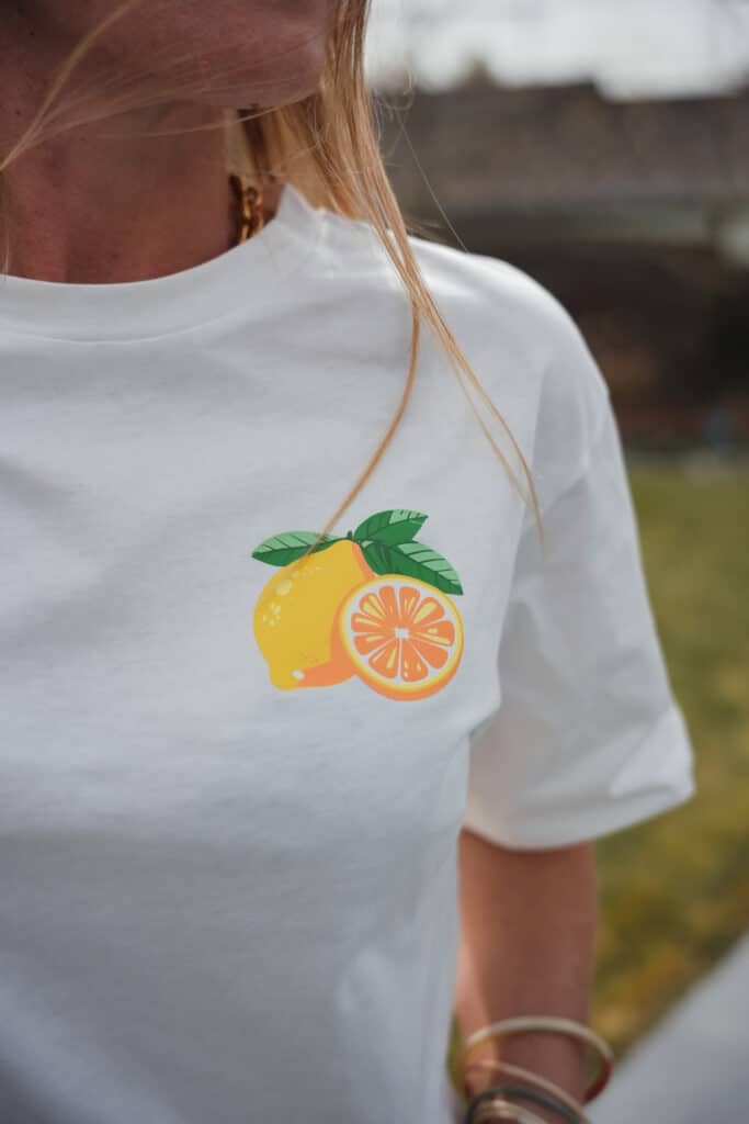 t shirt " lemon"