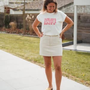 jupe beige