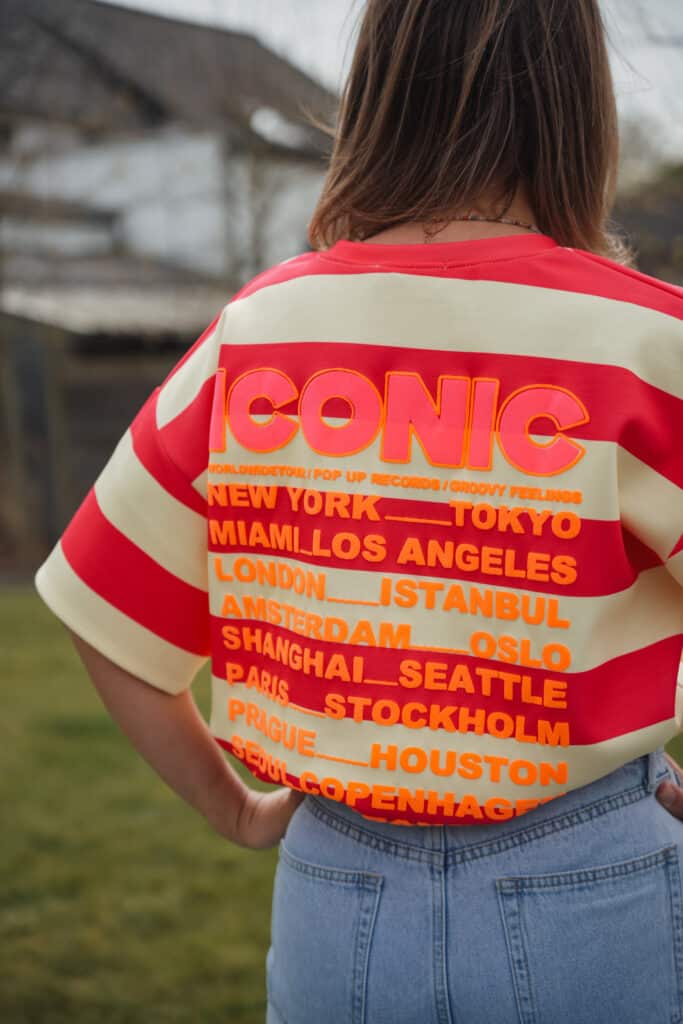 t shirt iconic jaune& rouge