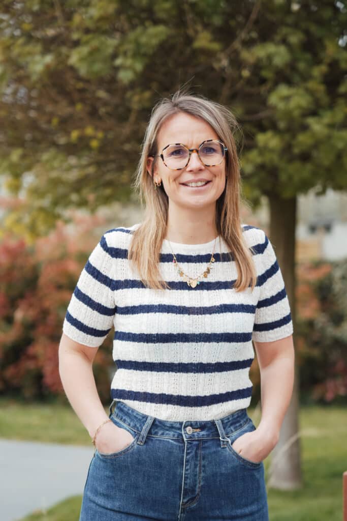 t shirt en maille marinière