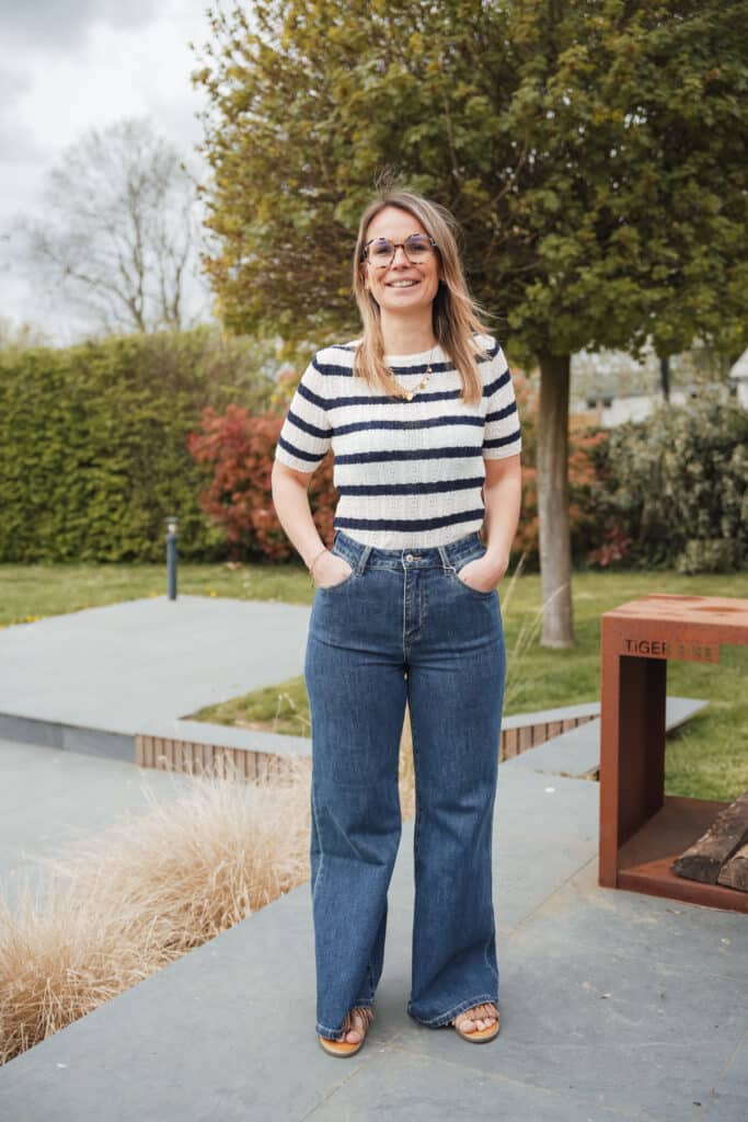 t shirt en maille marinière