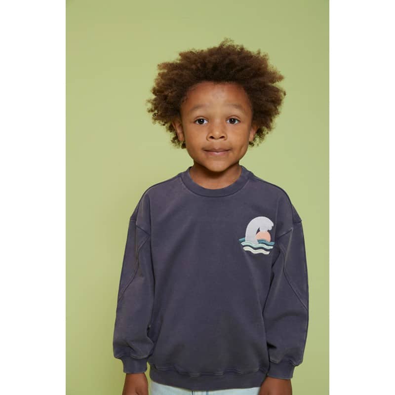 sweat gris ml lignes bleus (copie)