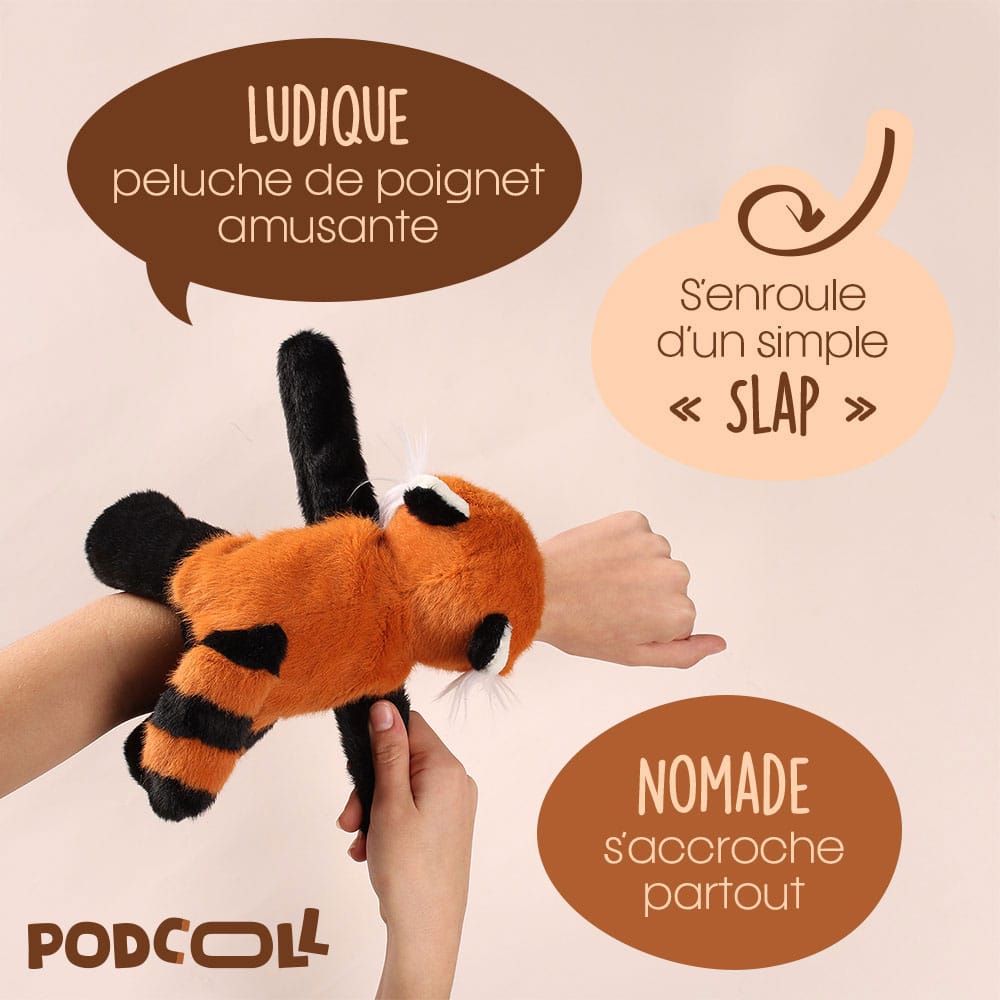 bracelet slap raton laveur podcoll (copie)