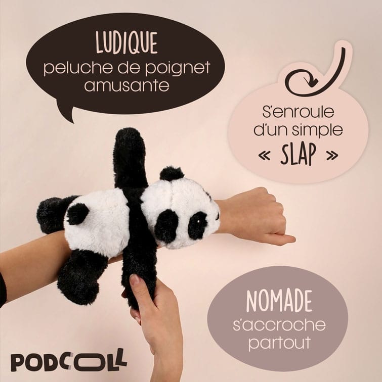 bracelet slap panda podcoll