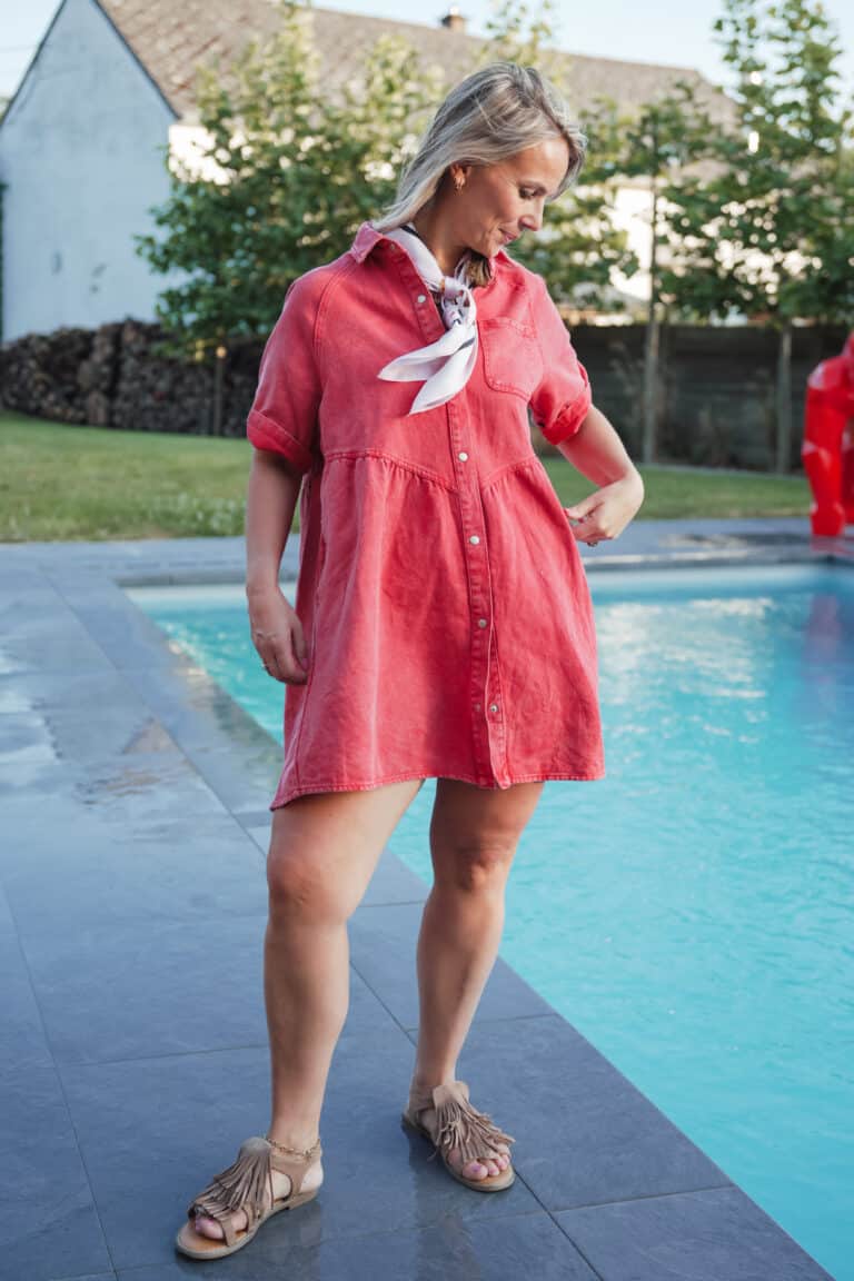 short rose en lin