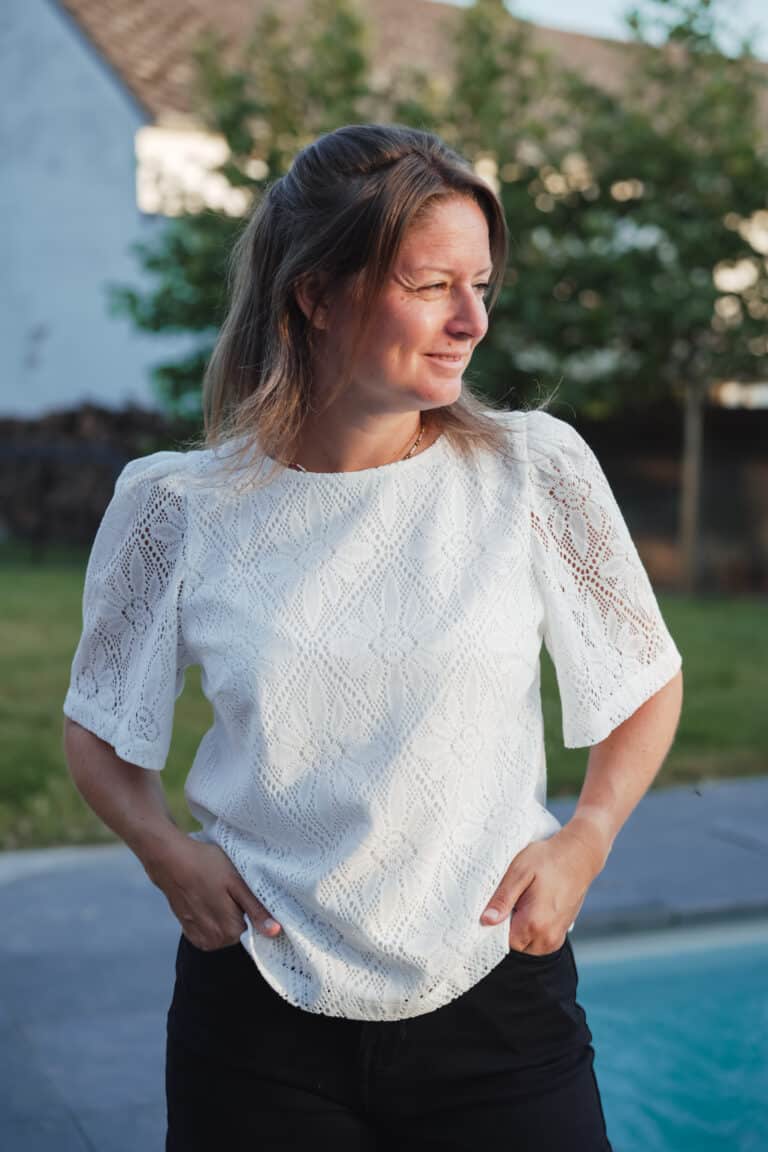 short rose en lin
