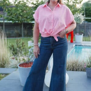 short rose en lin
