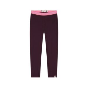legging fille bordeaux