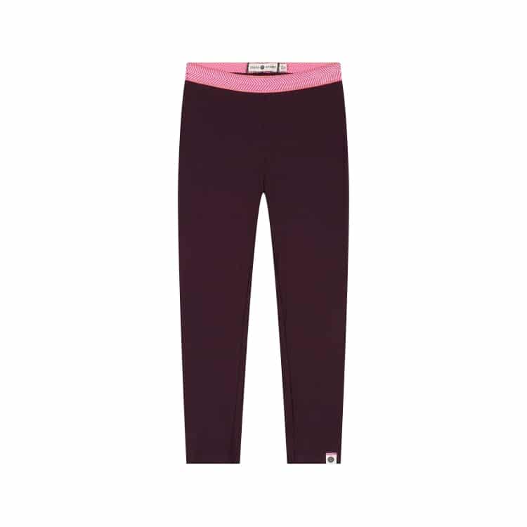 legging fille bordeaux