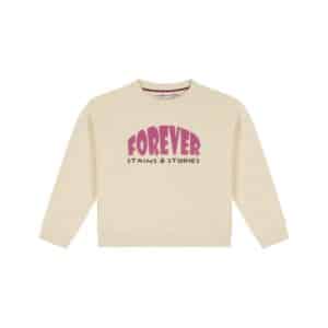 sweat fille crème