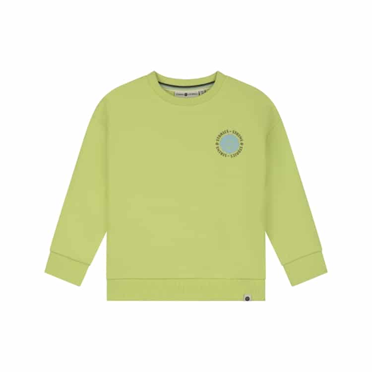 sweat garçon vert citron
