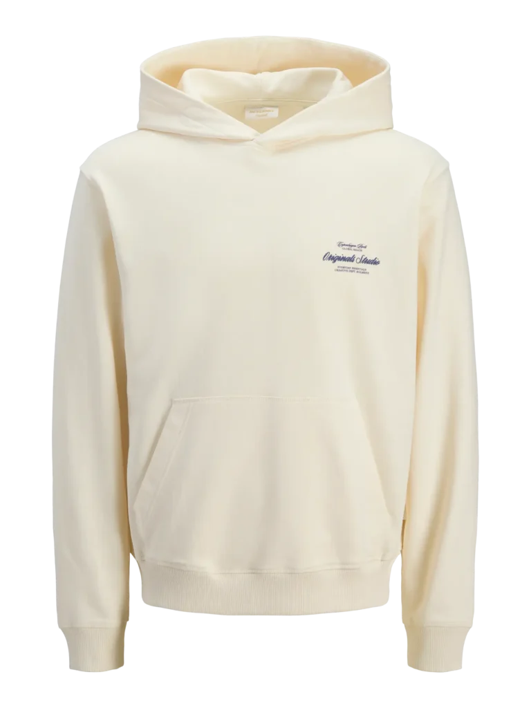 sweat à capuche jj "originals" beige
