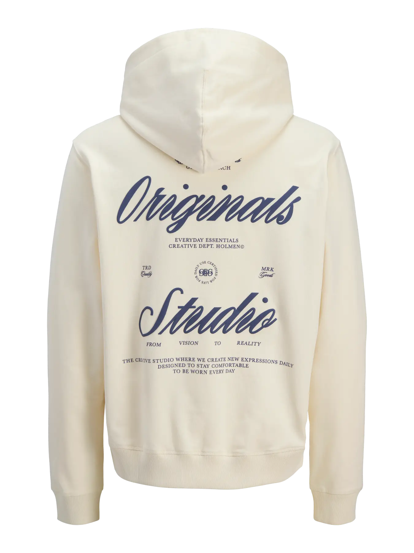 sweat à capuche jj "originals" beige