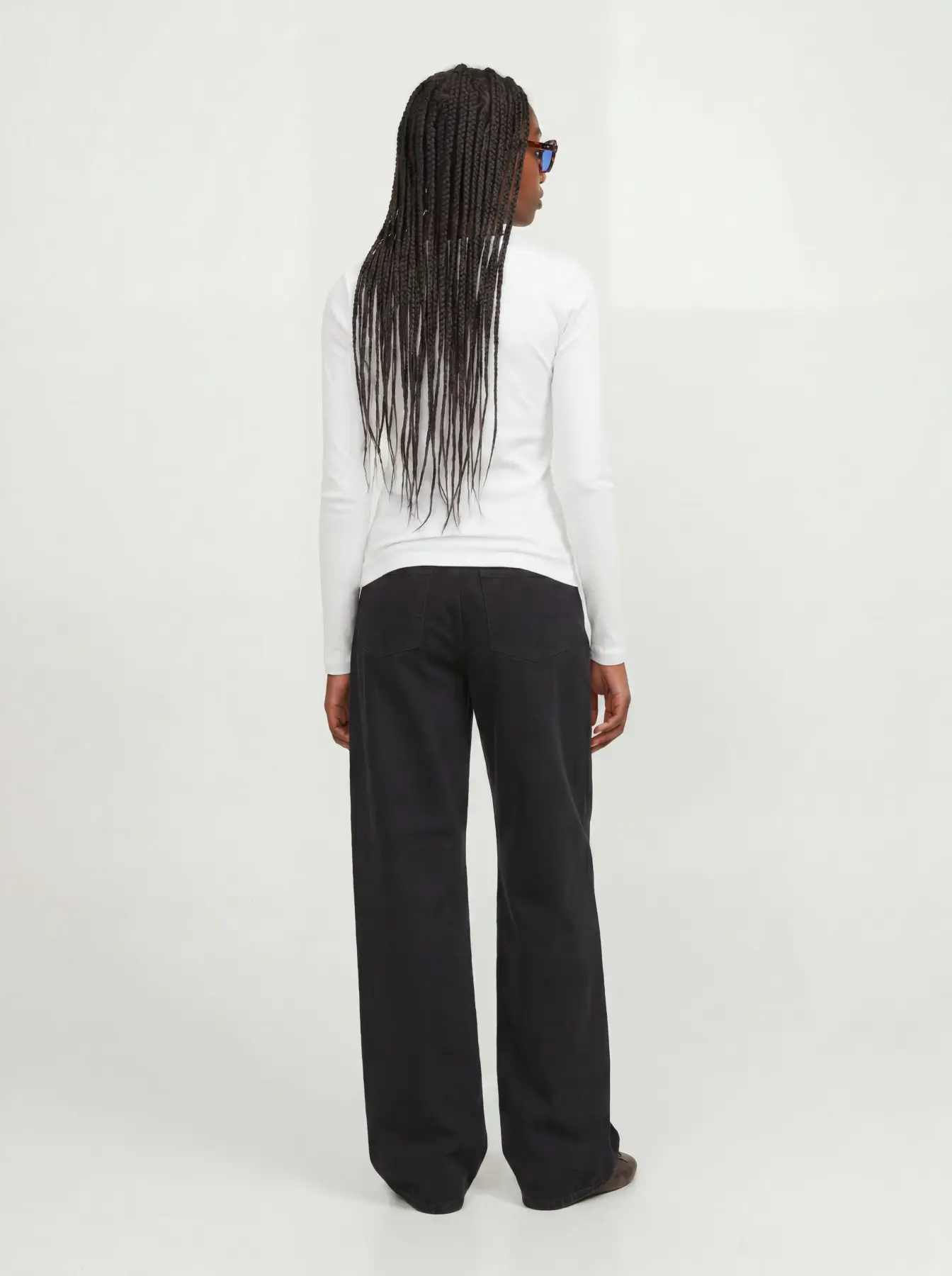 pantalon barrel noir