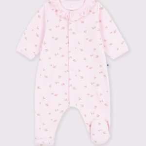 pyjama vert d'eau avec col petit coeur (copie)