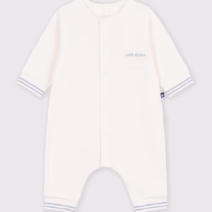 pyjama bleu coeurs blancs
