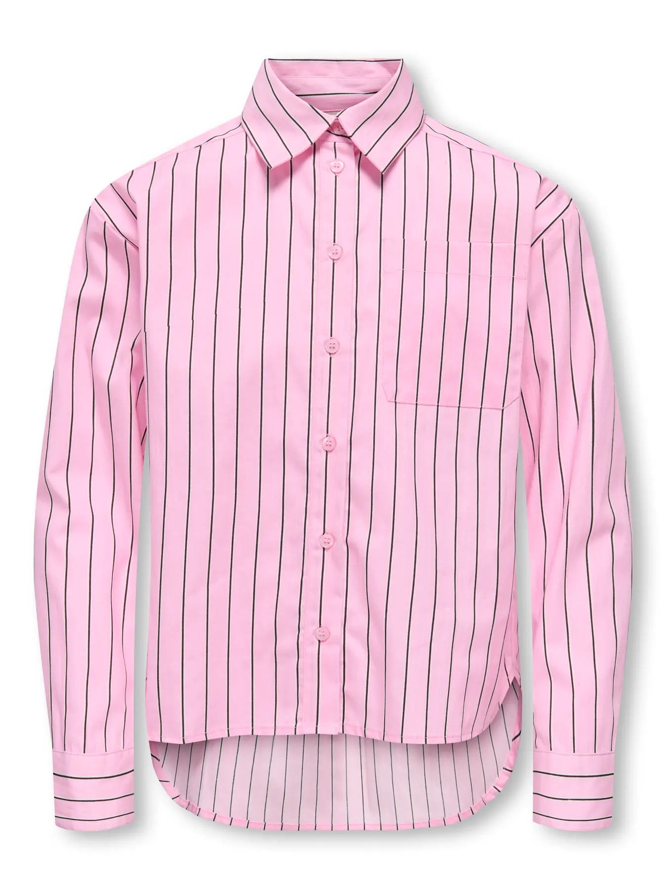 chemise lignée rose