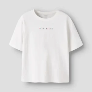 t shirt blanc "true vibes"