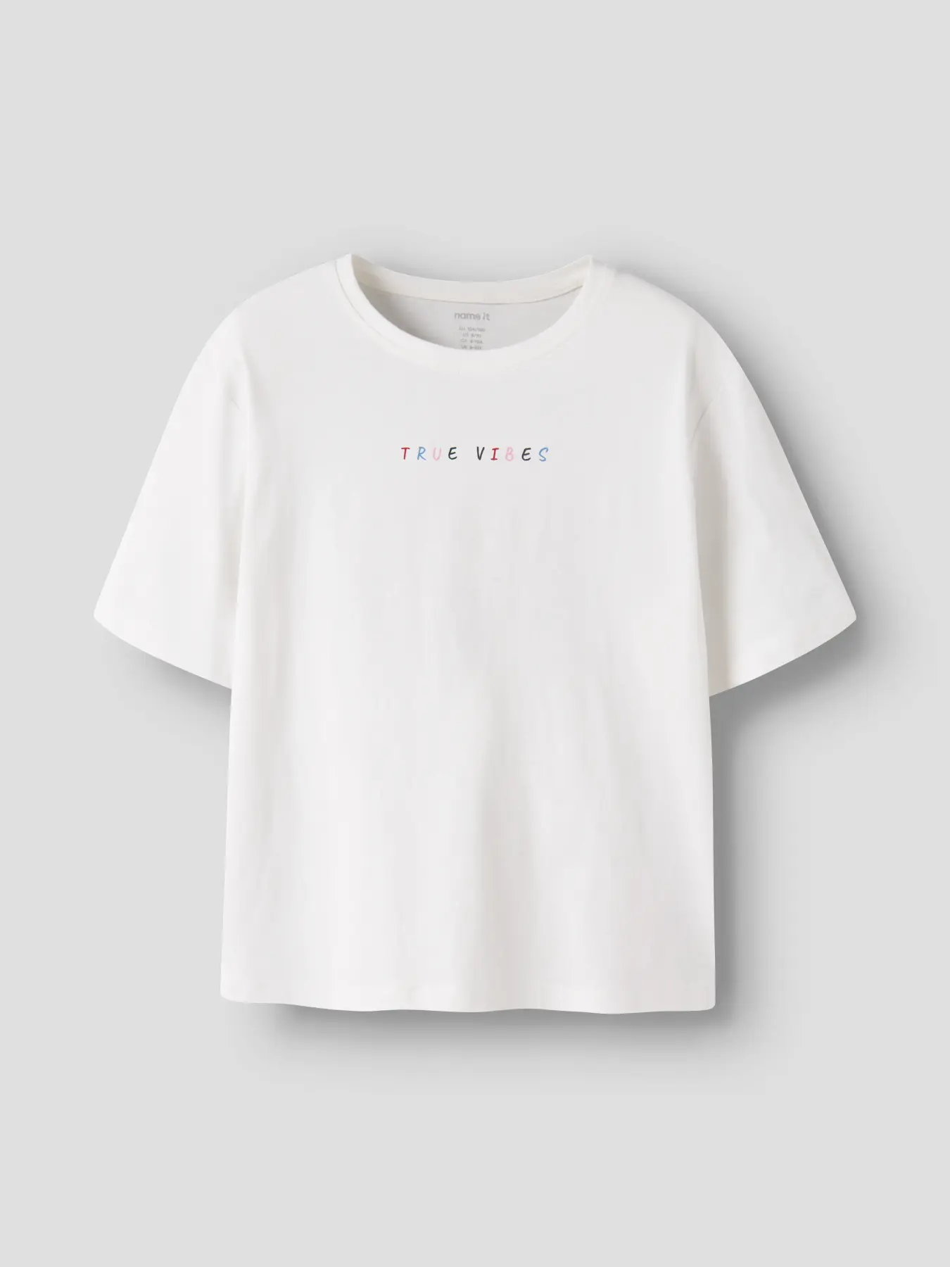 t shirt blanc "true vibes"
