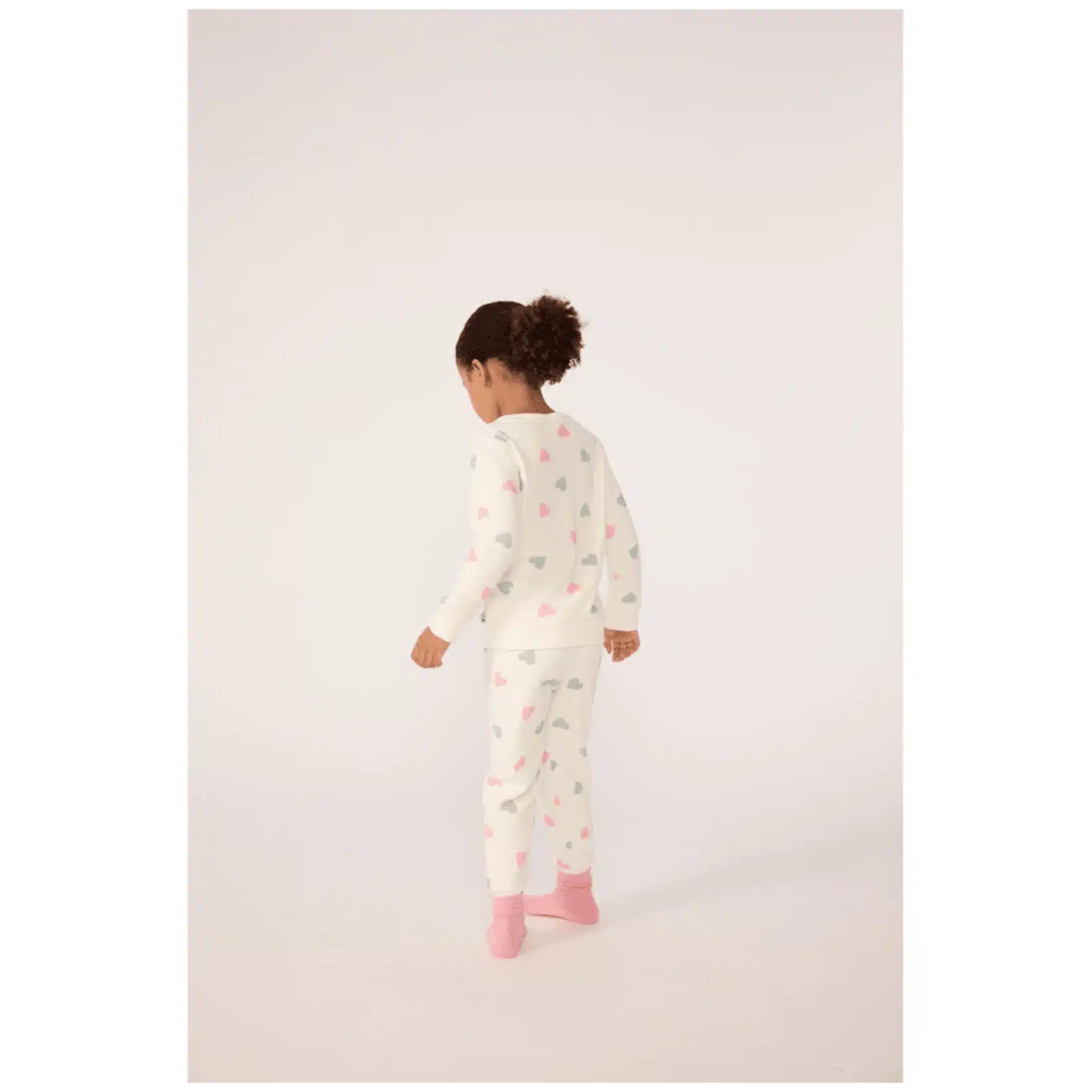 pyjama fille coton éponge coeur bleu marine (copie)